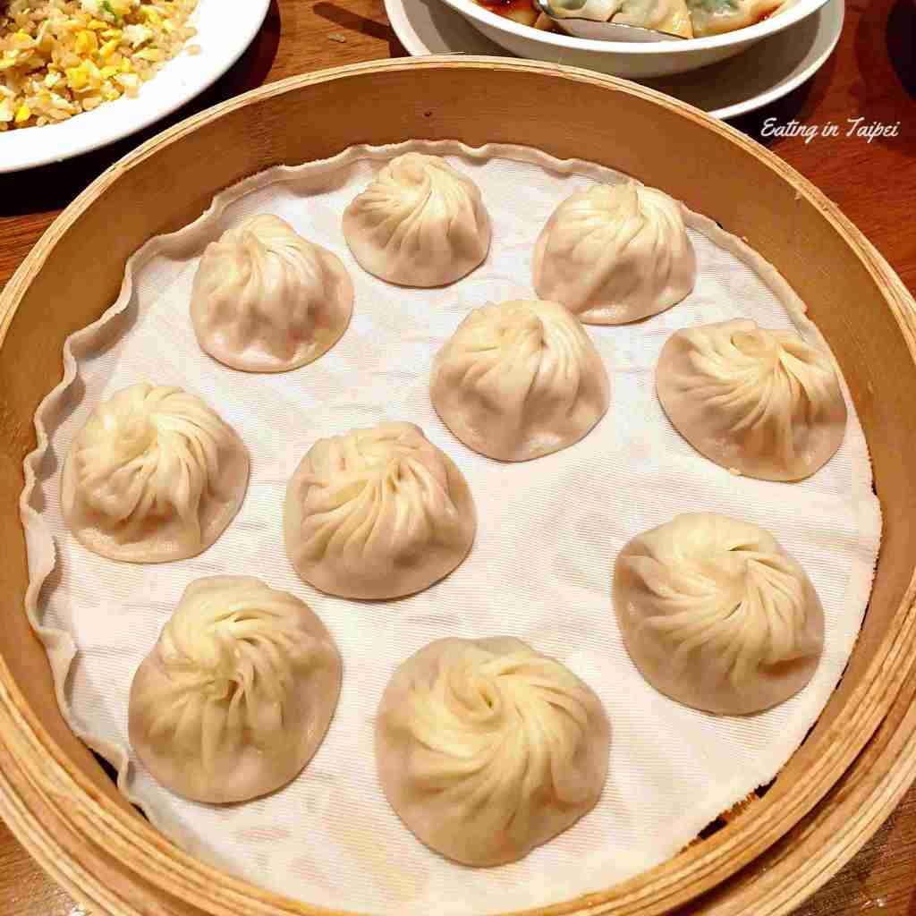 Steamed soup dumplings at Din Tai Fung